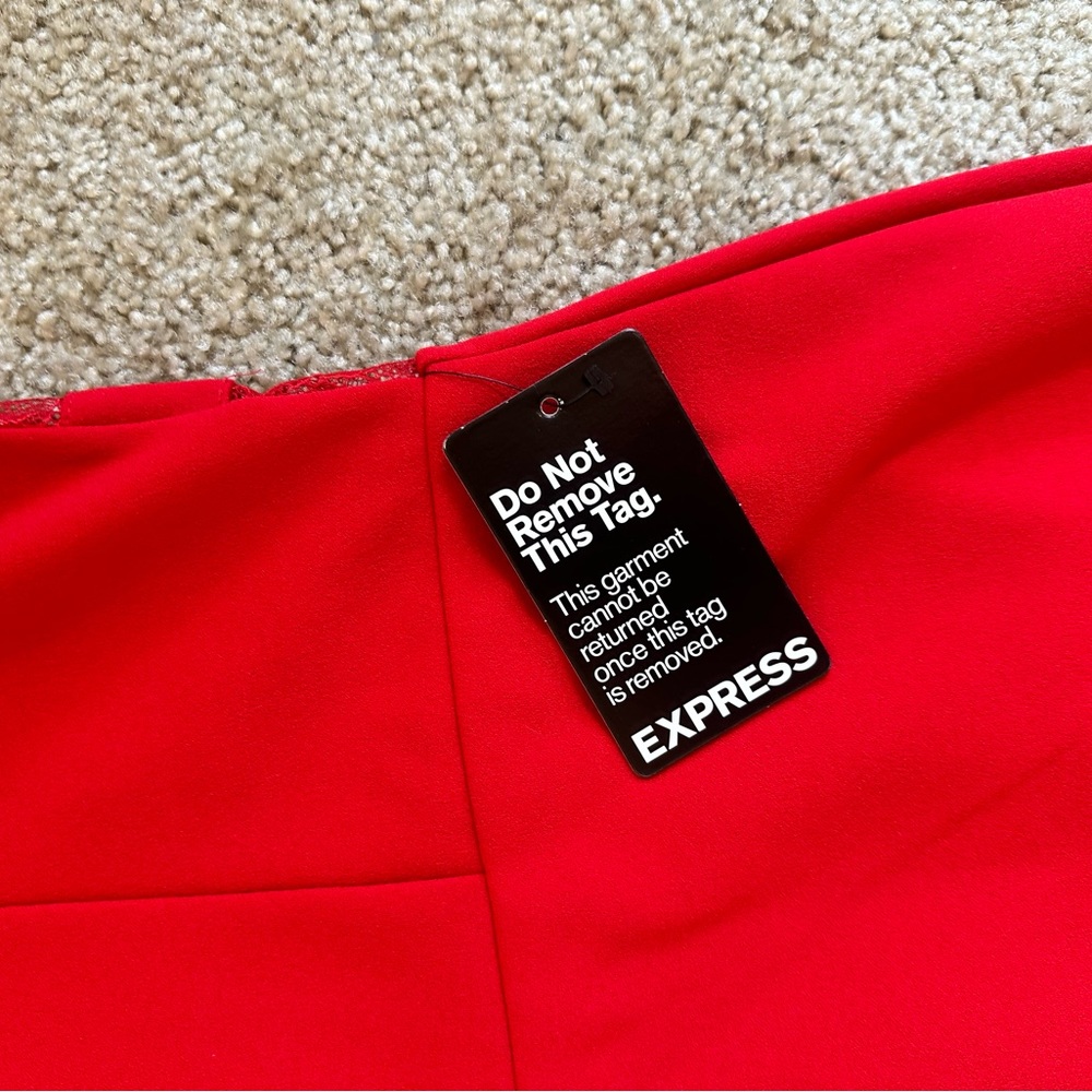 Express Red Dress - Picture 9 of 10